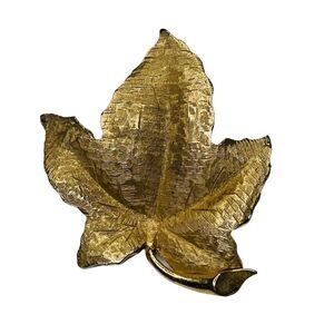 Charel Golden Leaf Brooch